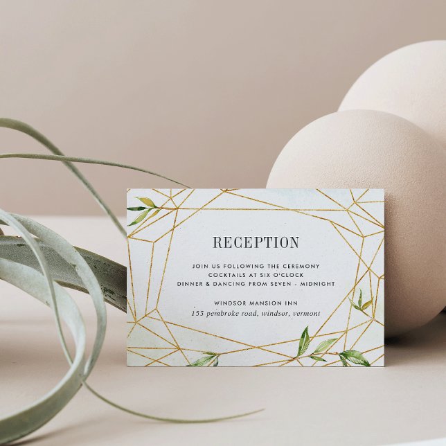 Tarjeta de Enclosure de Recepción de Boda con Terr (Subido por el creador)