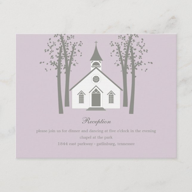 Tarjeta de Enclosure de Recepción de Boda de Capil (Anverso)