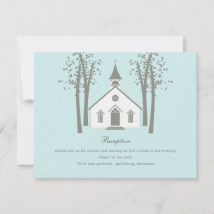Tarjeta de Enclosure de Recepción de Boda en Capil