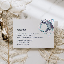 Tarjeta de Enclosure de Recepción de Cangrejo Azul