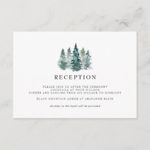 Tarjeta de Enclusura de Recepción Minimalista Rúst