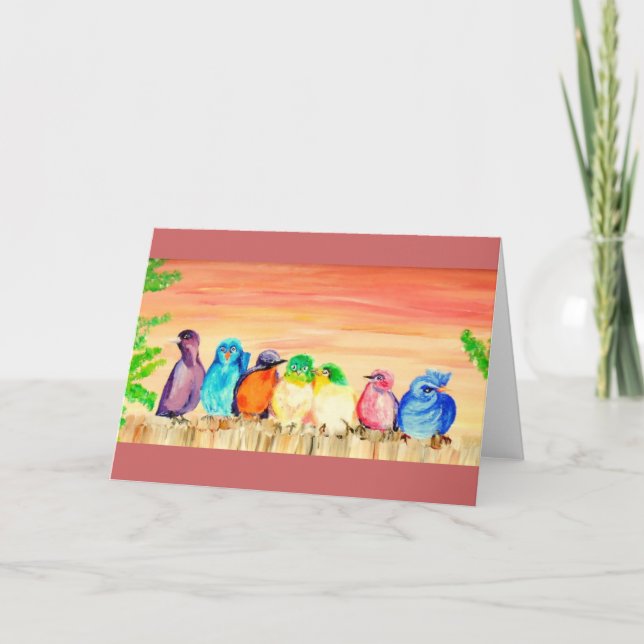 Tarjeta de encuentro de siete amigos (Anverso)