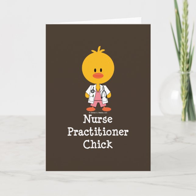 Tarjeta de enfermera profesional Chick Blank (Anverso)