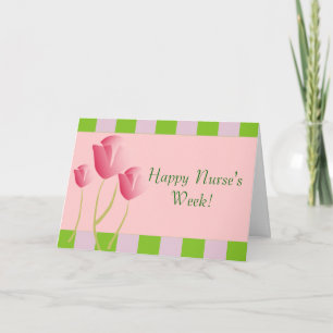 Tarjeta de enfermería Feliz Semana de la Enfermera