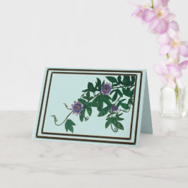Tarjeta de Enredadera de Flor de la Pasión