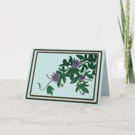 Tarjeta de Enredadera de Flor de la Pasión