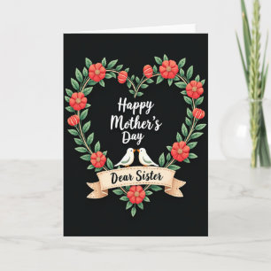 Tarjeta de enredaderas del Día de la Madre dulce