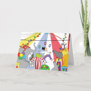 Tarjeta de ensayo de circo