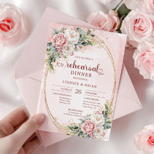 Tarjeta de Ensayo de Flores Rosadas Bohemias Moder