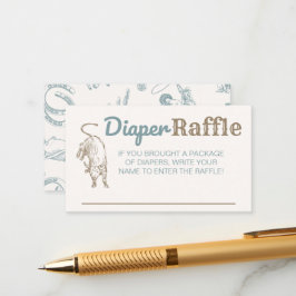 Tarjeta de entrada de entrada para Cowboy Diaper R