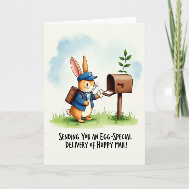 Tarjeta de entrega de correo feliz (Anverso)