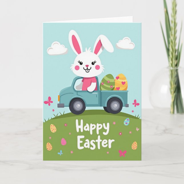 Tarjeta de entrega de primavera feliz (Anverso)