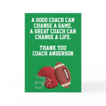 Tarjeta de Entrenador de Fútbol Personalizada de J