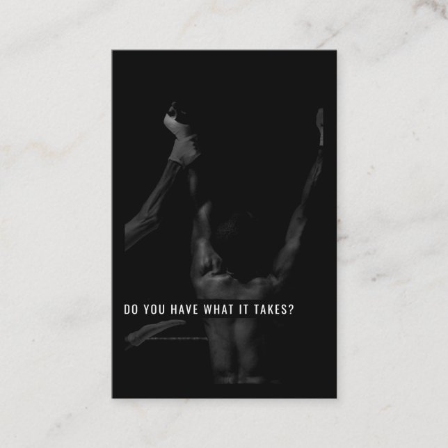 Tarjeta de entrenador motivacional e inspirador ne (Anverso)