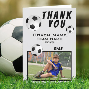 Tarjeta de entrenador para fútbol y deportes de fú