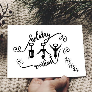 Tarjeta de entrenamiento divertida para Navidades 