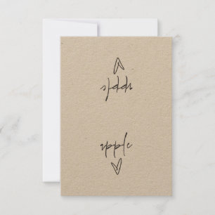 Tarjeta de envío de etiquetas de comida de Apple