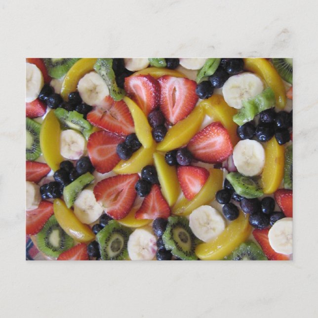 Tarjeta de envío de papel para el tubo de fruta (Anverso)