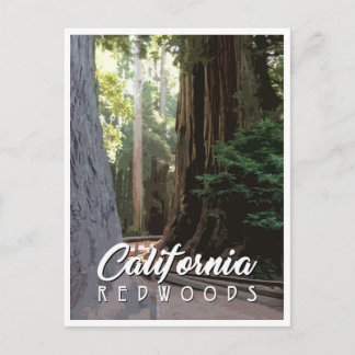 Tarjeta de envío de secuoyas de California