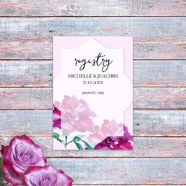 Tarjeta de envoltorio artístico de color rosa rosa