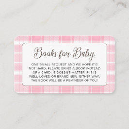 Tarjeta de envoltorio Baby Shower rosa de vaca de