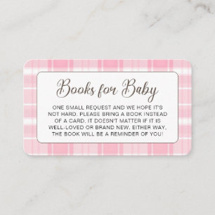 Tarjeta de envoltorio Baby Shower rosa de vaca de 