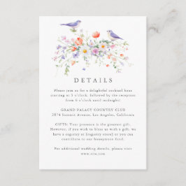 Tarjeta de envoltorio Boda de detalles de primaver