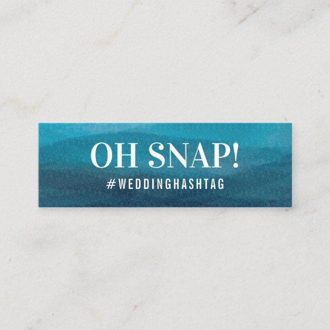 Tarjeta de envoltorio Boda de Ocean Waves (Anverso)