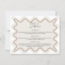 Tarjeta de envoltorio con detalles de borde ondula