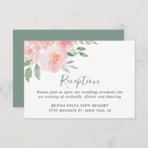 Tarjeta de envoltorio con detalles de recepción de