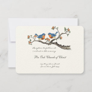Tarjeta de envoltorio de Boda de patinaje azul de