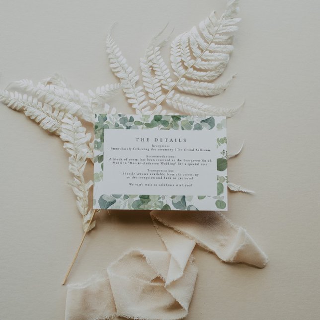 Tarjeta de envoltorio de Boda de verde (Subido por el creador)