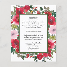 Tarjeta de envoltorio de casamiento de casamiento 