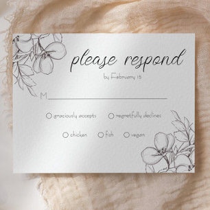 Tarjeta de envoltorio de cuadros florales en blanc