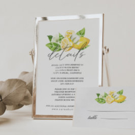 Tarjeta de envoltorio de detalles del Boda del árb
