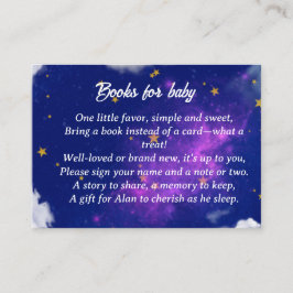 Tarjeta de envoltorio de ducha de bebé de sueños c