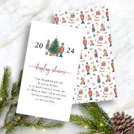 Tarjeta de envoltorio de ducha de la pantalla de l