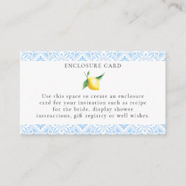 Tarjeta de envoltorio de ducha de novia Lemons en 