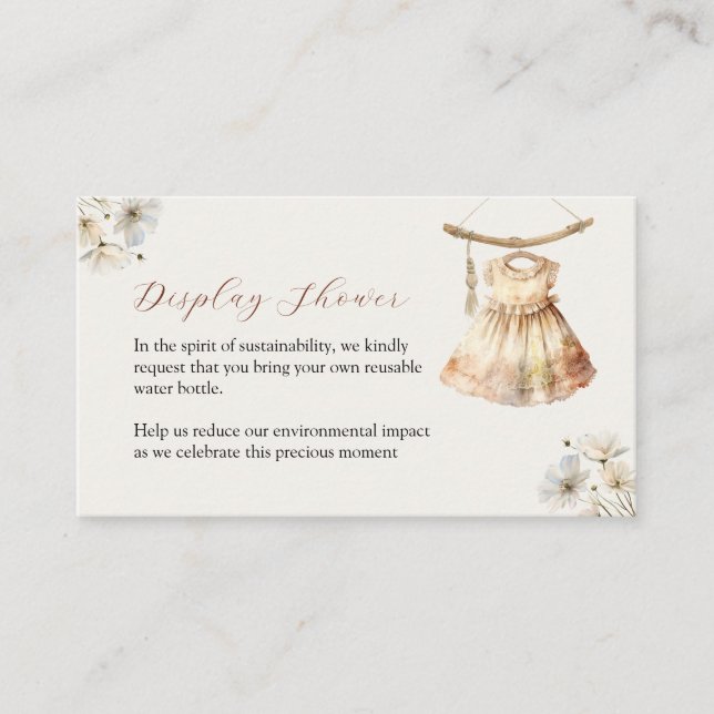 Tarjeta de envoltorio de ducha para la pantalla de (Anverso)