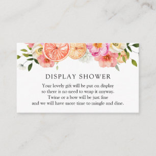 Tarjeta de envoltorio de ducha para la pantalla de