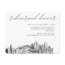 Tarjeta de envoltorio de ensayo de Boda de Salt La