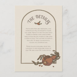 Tarjeta de envoltorio de grano de vintage