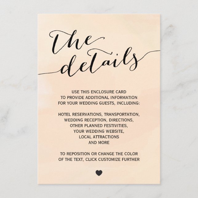 Tarjeta de envoltorio de invitación a acuarela de  (Anverso)