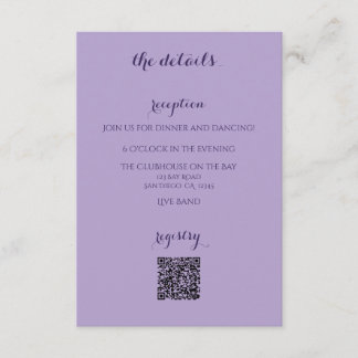 Tarjeta de envoltorio de invitación a la boda de L