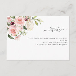 Tarjeta de envoltorio de invitación Baby Shower de