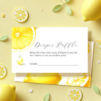 Tarjeta de envoltorio de invitación de limón Diape