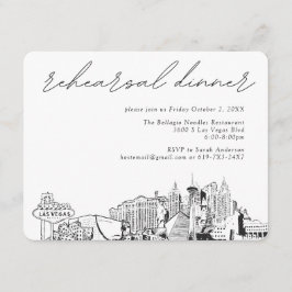 Tarjeta de envoltorio de invitaciones para cenas d