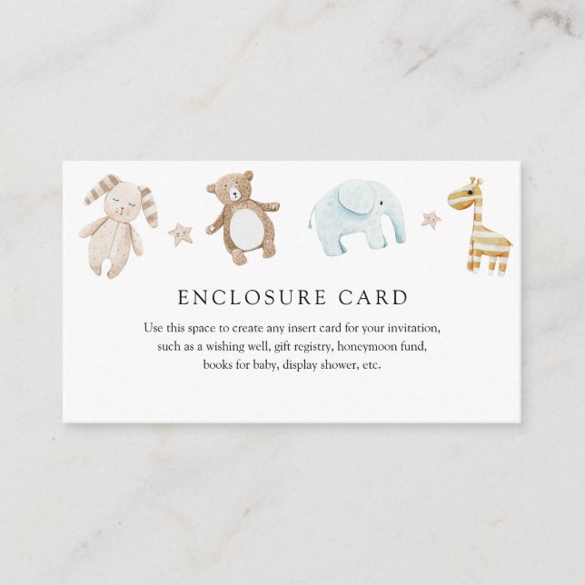 Tarjeta de envoltorio de juguetes para bebés venti (Anverso)