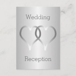 Tarjeta de envoltorio de la recepción de bodas Cor