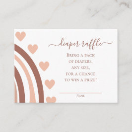 Tarjeta de envoltorio de pañal arcoiris bohemio Ra